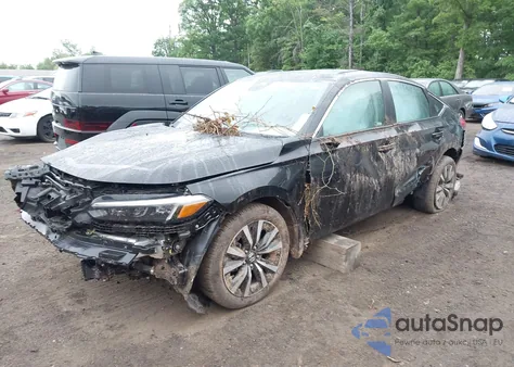 2024 Honda Civic Ex-L из США, поврежденный, VIN 19XFL1H70RE015434